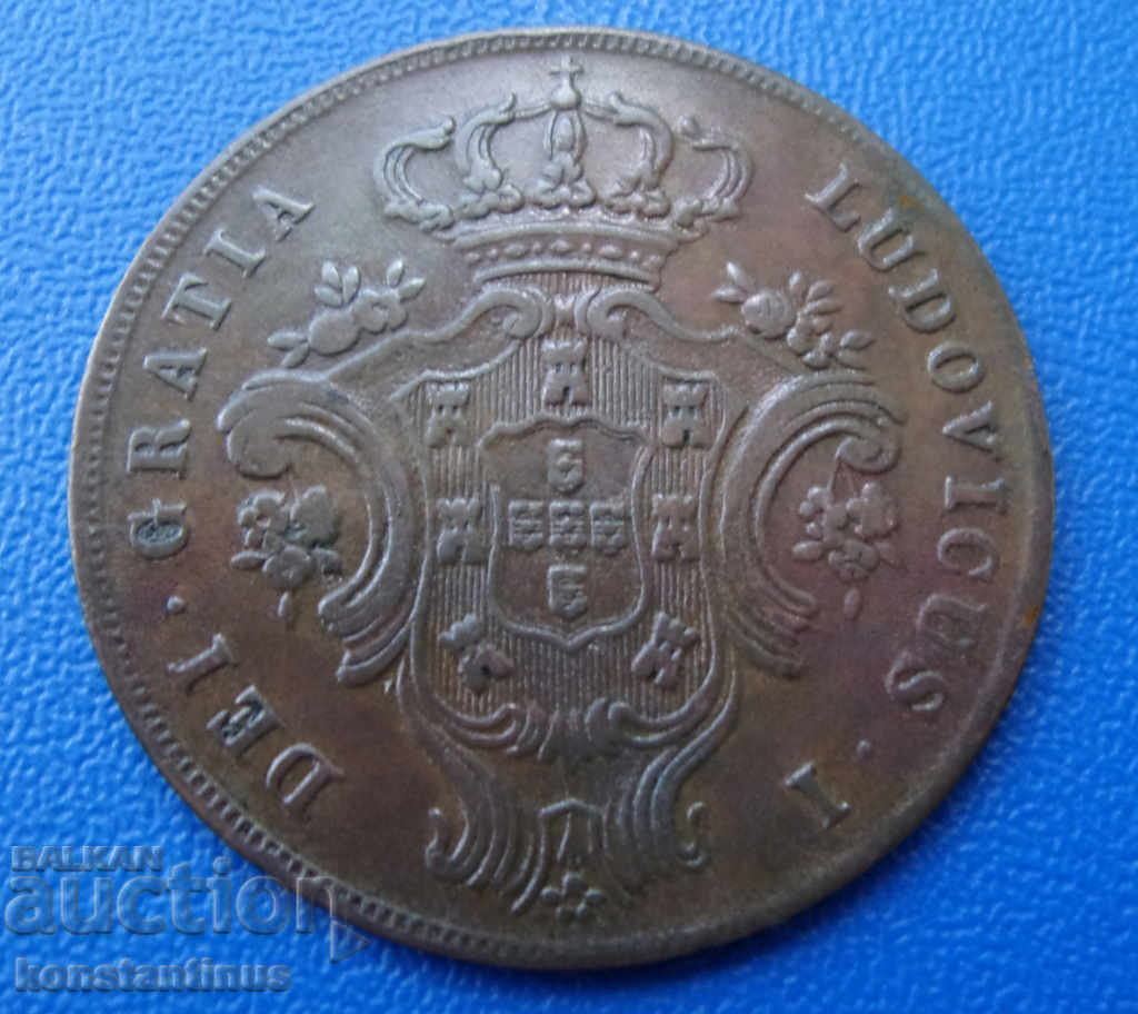 Νήσοι Αζόρες 10 Ray 1865 Σπάνια με τιμή € 33.23 | 64.99 BGN