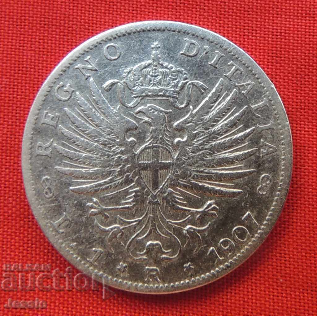 1 lira 1907 Italy COMPARE AND EVALUATE ! 1 lira 1907 Italy COMPARE AND EVALUATE !