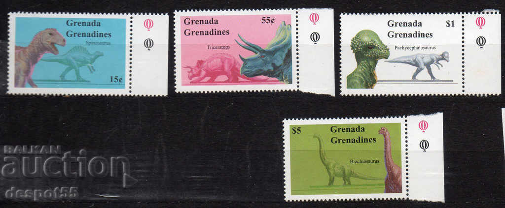 1994. Гренада Гренадини. Праисторически животни.