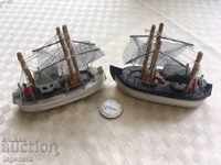 TOBREAK MODEL COPY SOUVENIR SHIP BOAT WOOD - 2 BR