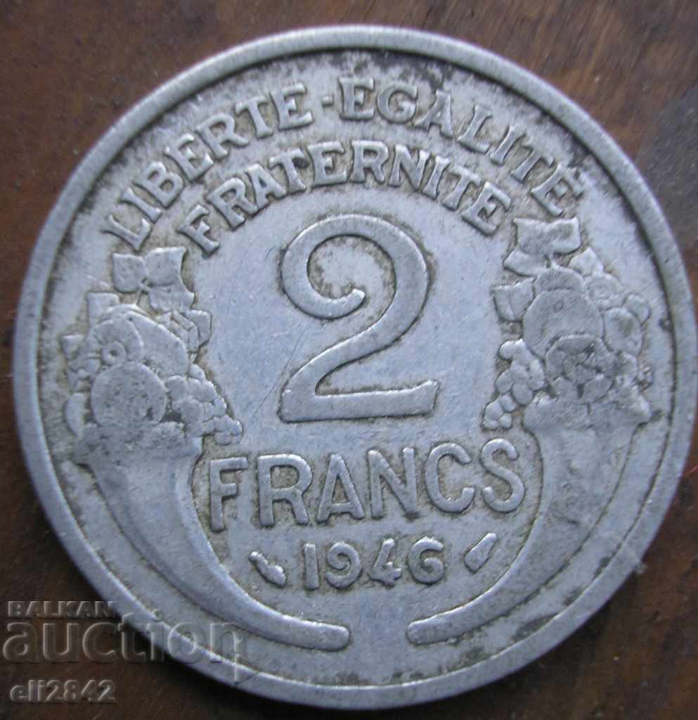 2 franci Franța 1946