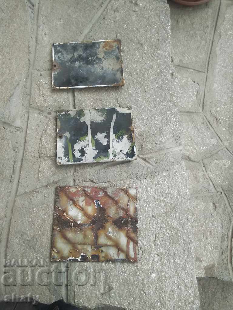 Enamelled signs. The numbers. - 5