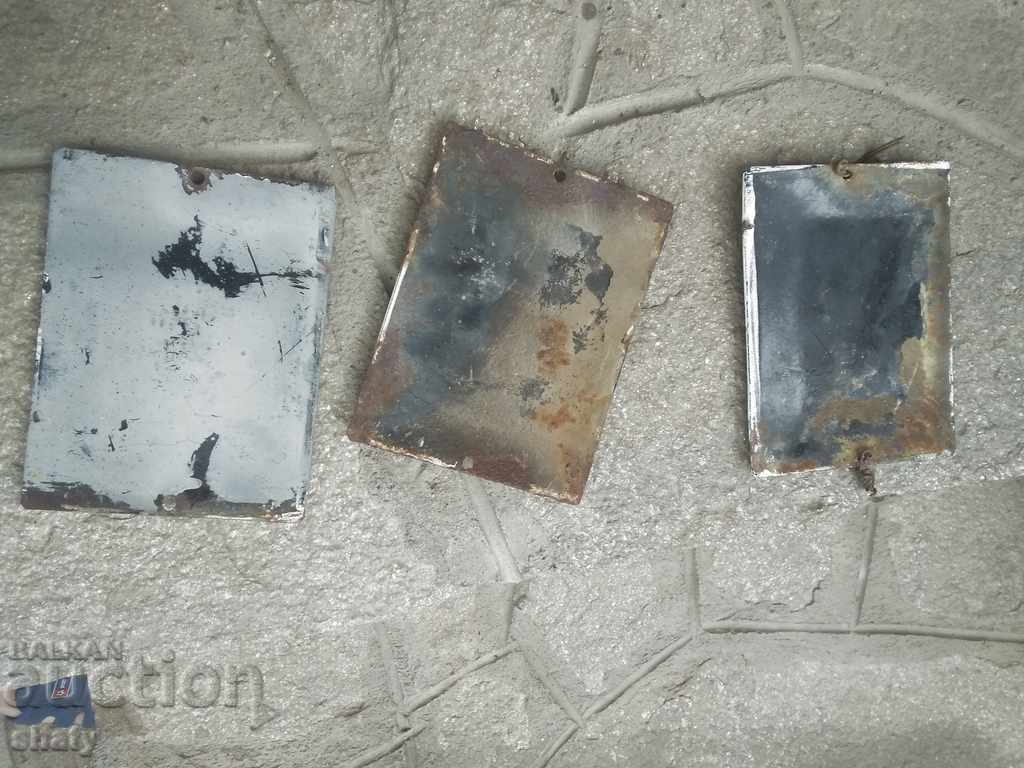 Enamelled signs. The numbers. - 5 Enamelled signs. The numbers. - 5