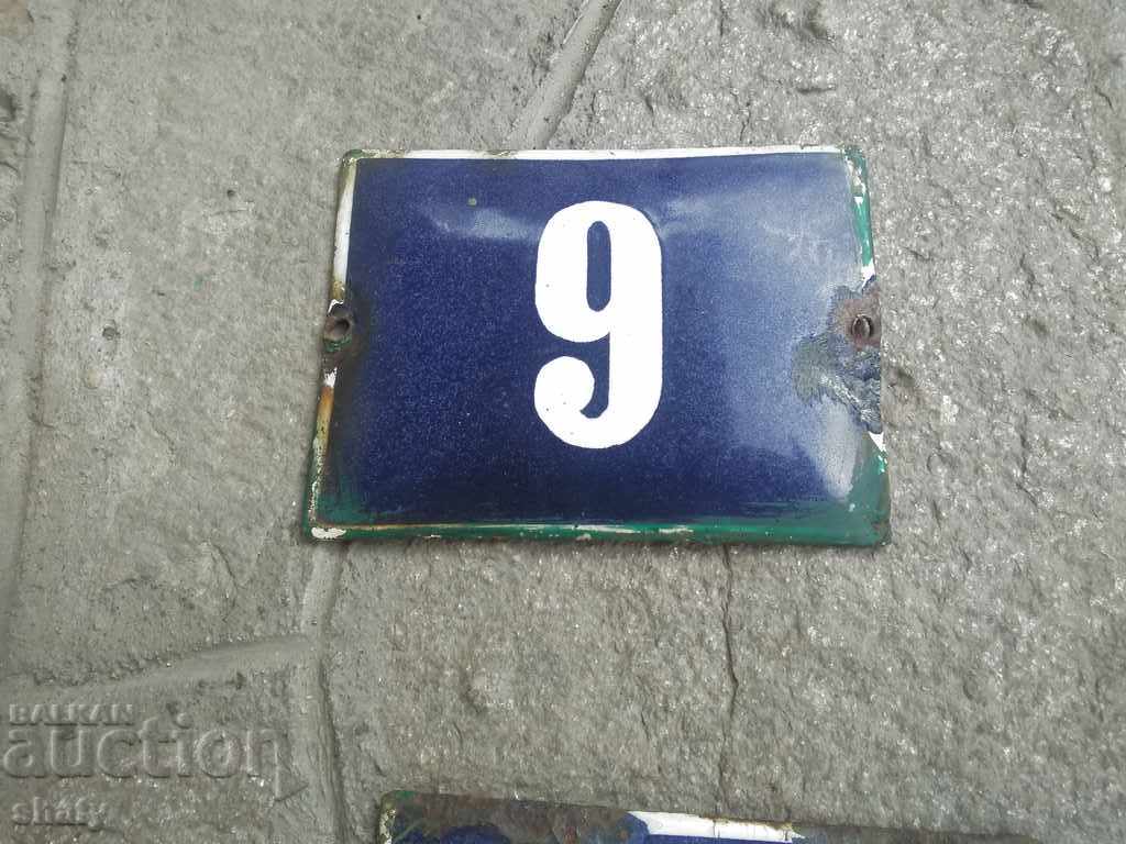 Enamelled signs. The numbers. with price 20.00 BGN | € 10.23 Enamelled signs. The numbers. with price 20.00 BGN | € 10.23