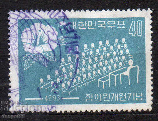 1960. South Korea. Opening of the Chamber of Advisers.
