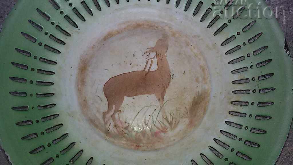 Auction  Wounded enamel plate WASHER 1955