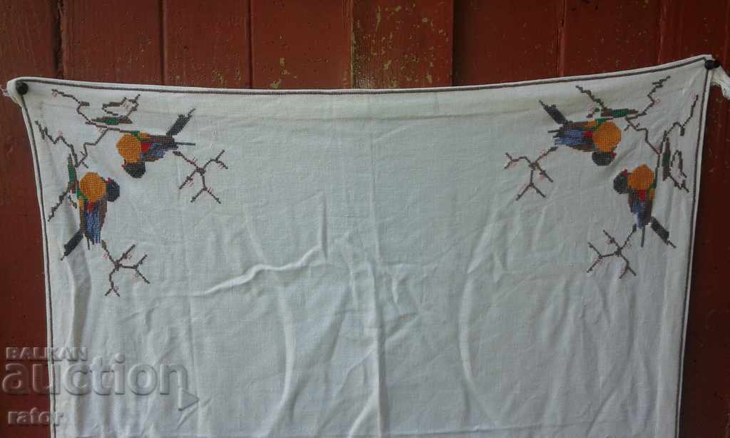 Hand embroidered tablecloth, hood, pano. Hand embroidery 3 with price 6.00 BGN | € 3.07 Hand embroidered tablecloth, hood, pano. Hand embroidery 3 with price 6.00 BGN | € 3.07