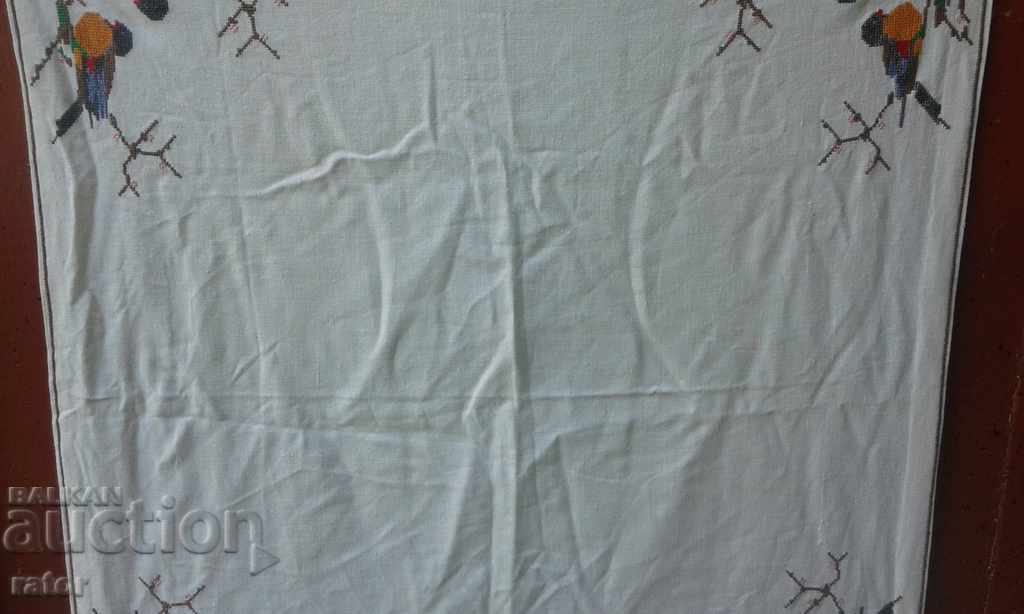 Auction Hand embroidered tablecloth, hood, pano. Hand embroidery 3 Auction Hand embroidered tablecloth, hood, pano. Hand embroidery 3