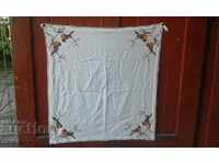 Hand-embroidered tablecloth, rug, panel. Hand embroidery 3