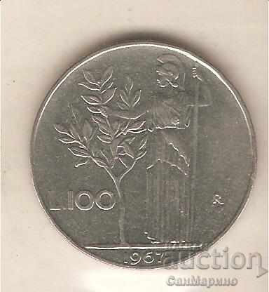 + Italia 100 de lire sterline 1967