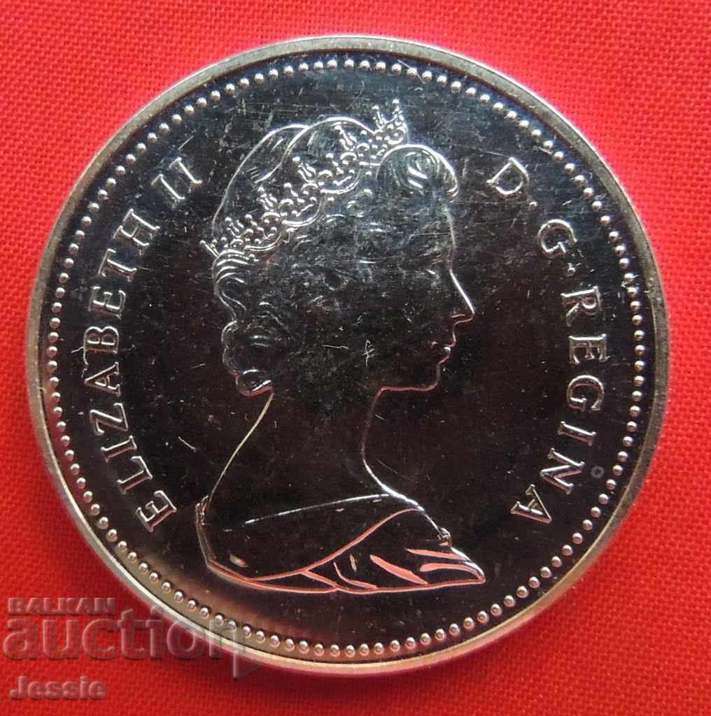 Licitație 1 dolar 1982 CANADA - CALITATE ANIVERARĂ Licitație 1 dolar 1982 CANADA - CALITATE ANIVERARĂ