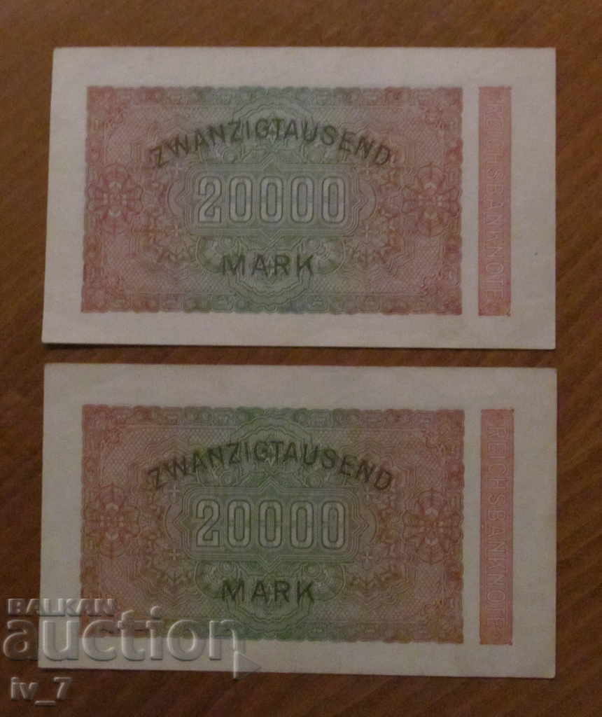 ΠΑΡΤΙΔΑ 20.000 ΜΑΡΚΟΣ 1923 ΓΕΡΜΑΝΙΑ - ΑΡΙΘΜΟΙ ΑΚΟΛΟΥΘΙΑΣ με τιμή 15.99 BGN | € 8.18 ΠΑΡΤΙΔΑ 20.000 ΜΑΡΚΟΣ 1923 ΓΕΡΜΑΝΙΑ - ΑΡΙΘΜΟΙ ΑΚΟΛΟΥΘΙΑΣ με τιμή 15.99 BGN | € 8.18