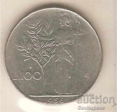 +Италия  100  лири  1956 г.