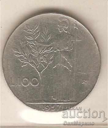 + Italia 100 liras 1957