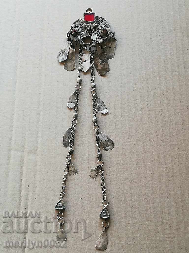 Renaissance jewelry silver flinch barb pendant kuna necklace
