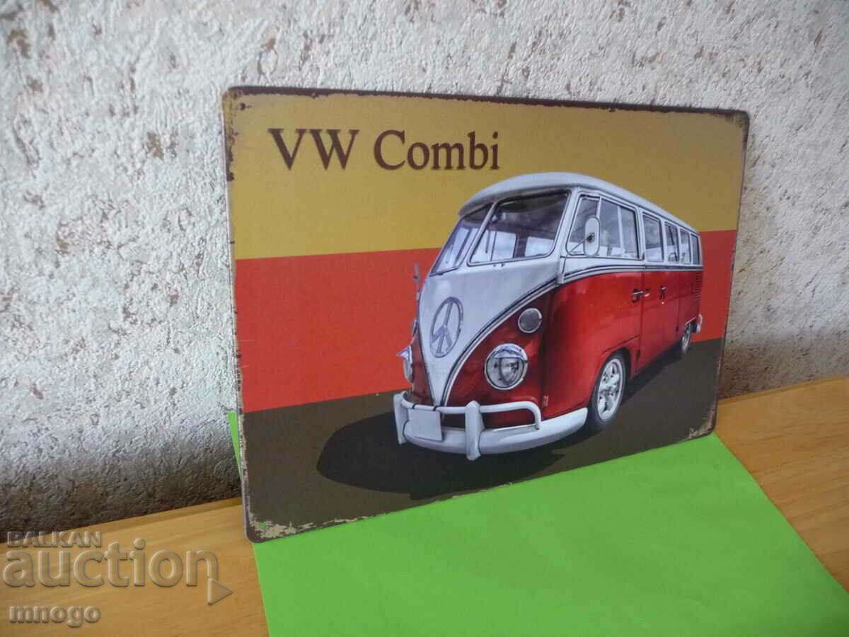 Metal Plate WV combi Volkswagen bus Wolkswagen Germany with price 22.00 BGN | € 11.25
