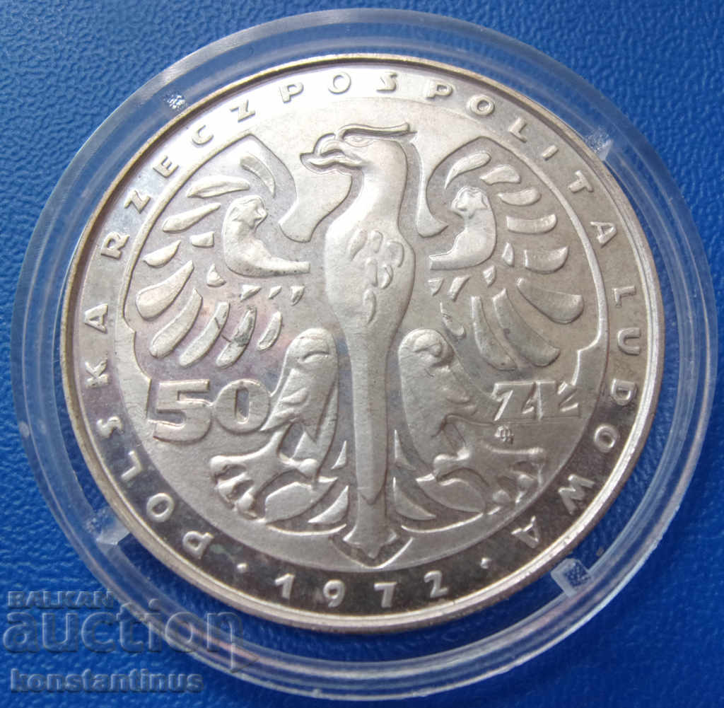 Polonia PROBA 50 Zloți 1972 Argint UNC PROOF 4622 Ex. cu preț € 43.46 | 85.00 BGN