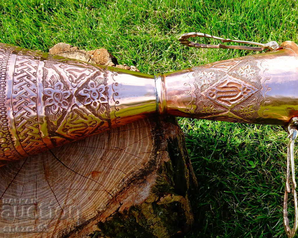 Persian copper jug, Isfahan Qalamzani vase 53 cm. - 5 Persian copper jug, Isfahan Qalamzani vase 53 cm. - 5