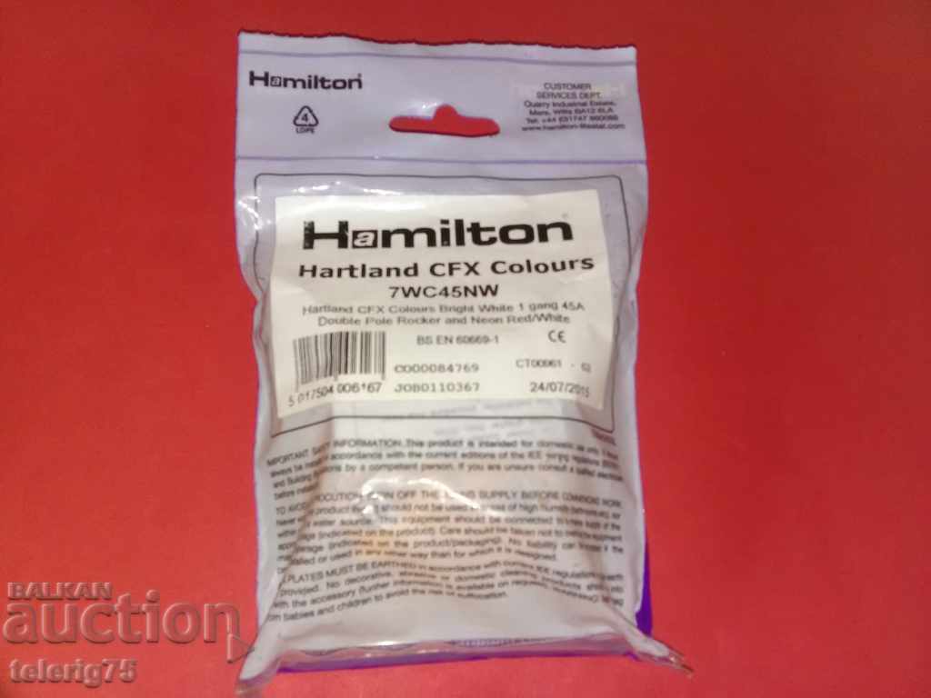 English Quality Bipolar Key 'HAMILTON' with Neon-45A with price 18.00 BGN | € 9.20 English Quality Bipolar Key 'HAMILTON' with Neon-45A with price 18.00 BGN | € 9.20