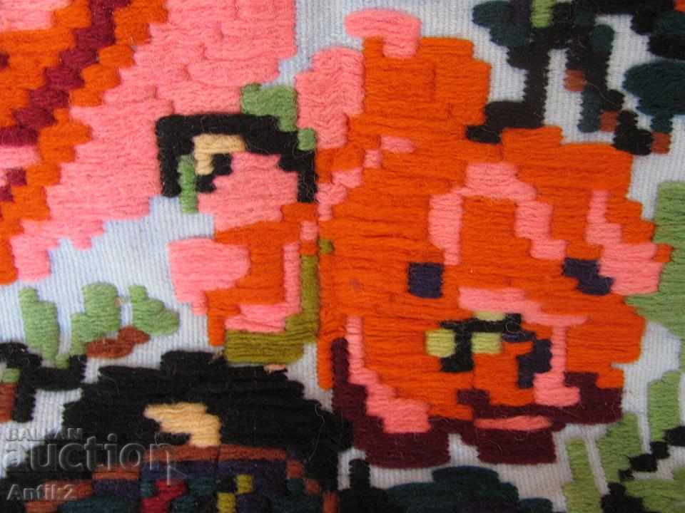 Auction 19th century Antique Pillow and Gobelin Auction 19th century Antique Pillow and Gobelin