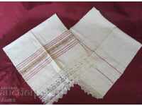 Πετσέτες αντίκες 19ου αιώνα 2 τεμάχια