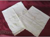 19ος αιώνας Αντίκες πετσέτες 2 τεμάχια