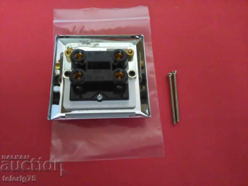 English Quality Double Pole Switch 'British General' -45A with price 18.00 BGN | € 9.20 English Quality Double Pole Switch 'British General' -45A with price 18.00 BGN | € 9.20