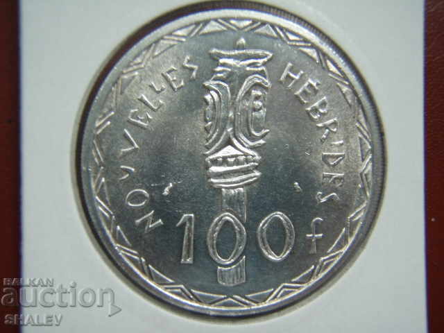 Auction 100 Francs 1966 New Hebrides - Unc Auction 100 Francs 1966 New Hebrides - Unc