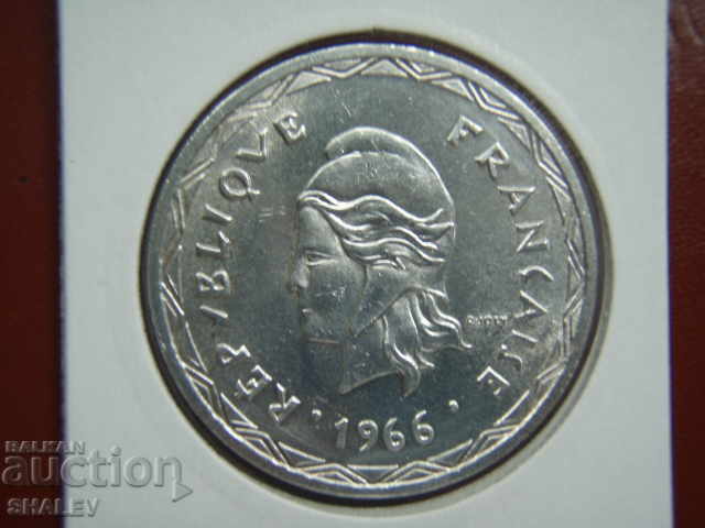 100 Francs 1966 New Hebrides - Unc - 7 100 Francs 1966 New Hebrides - Unc - 7