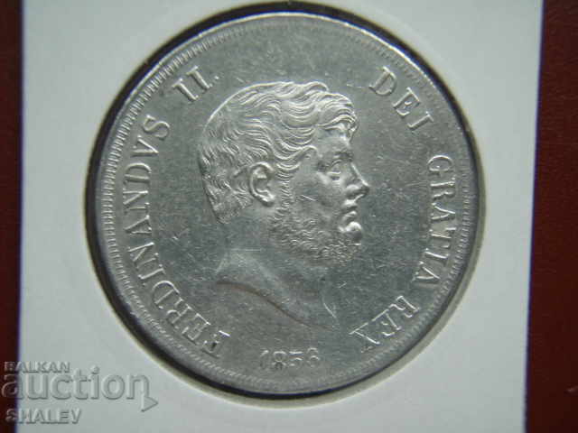 120 Grana 1856 Italian States / Naples & Sicily - XF+ - 5 120 Grana 1856 Italian States / Naples & Sicily - XF+ - 5