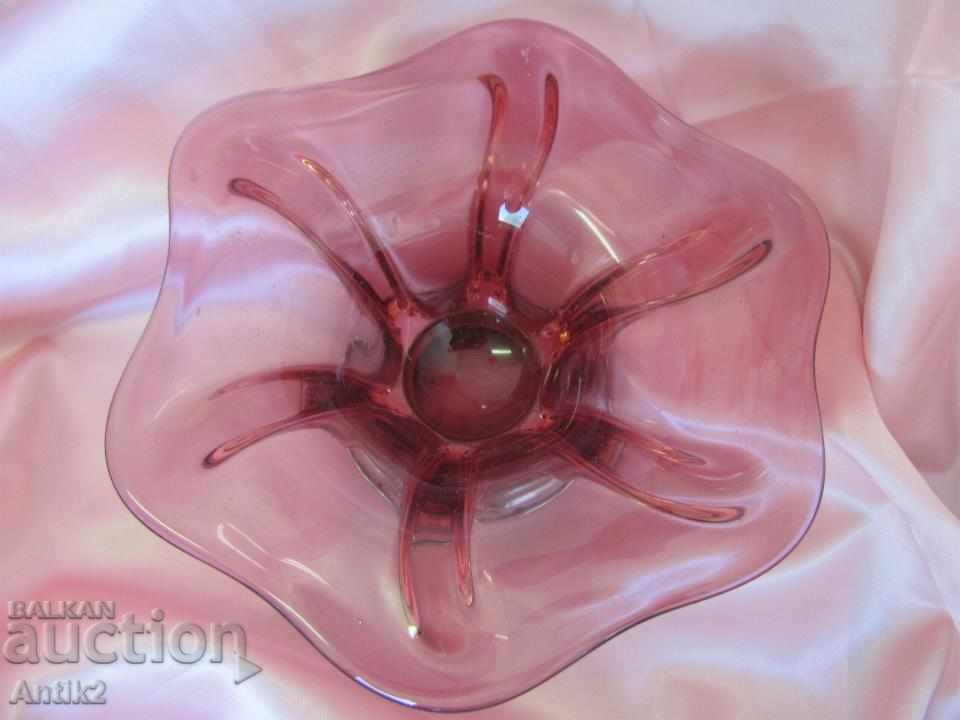 Old Murano Crystal Glass Bowl, Fruit bowl, Bonbonniere with price 250.00 BGN | € 127.82 Old Murano Crystal Glass Bowl, Fruit bowl, Bonbonniere with price 250.00 BGN | € 127.82