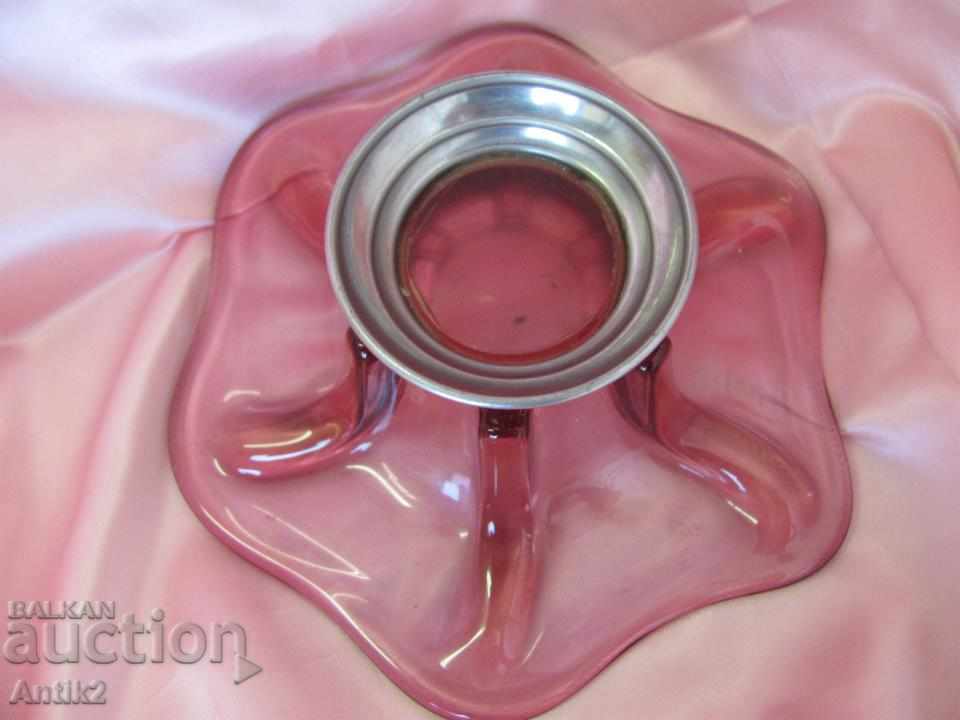 Old Murano Crystal Glass Bowl, Fruit bowl, Bonbonniere - 5 Old Murano Crystal Glass Bowl, Fruit bowl, Bonbonniere - 5