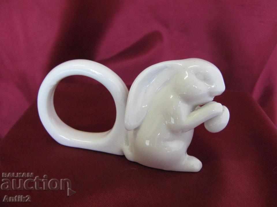 Auction Old Porcelain Figures Salfhetti- Rabbit 2 pieces Auction Old Porcelain Figures Salfhetti- Rabbit 2 pieces