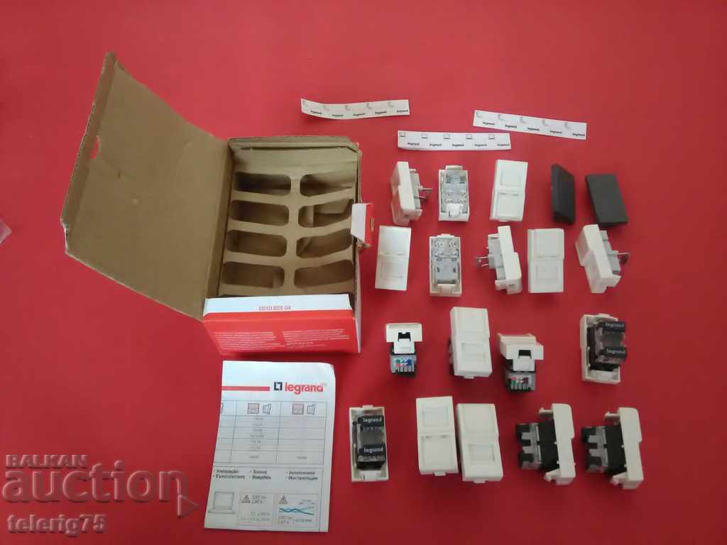 Legrand MOSAIC Set of: RJ45 cat5e modules, RJ11, Frames with price 110.00 BGN | € 56.24 Legrand MOSAIC Set of: RJ45 cat5e modules, RJ11, Frames with price 110.00 BGN | € 56.24
