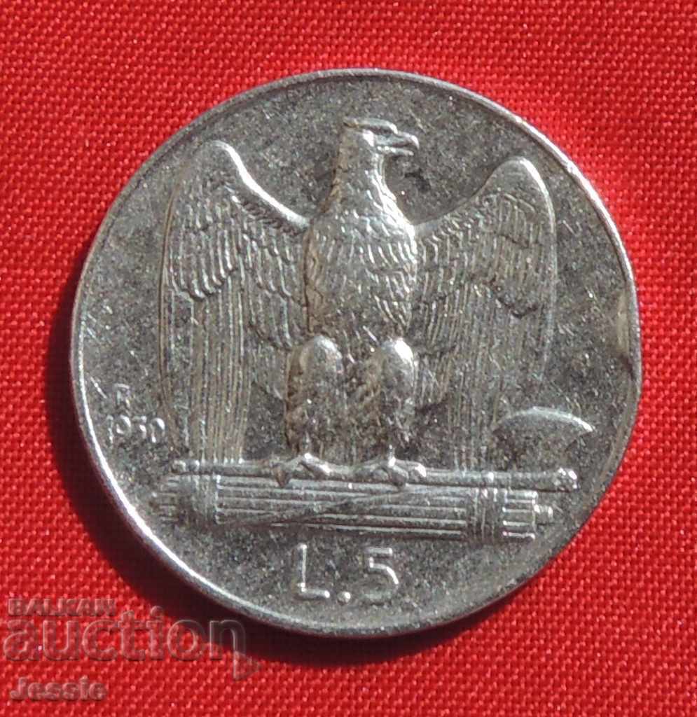 5 Lire 1930 Italy - Victor Emmanuel III with price € 15.27 | 29.87 BGN