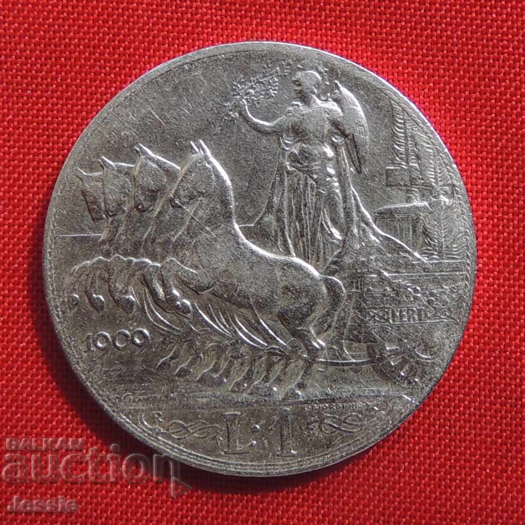 1 Λίρα 1909 Ιταλία - Βίκτωρ Εμμανουήλ Γ' με τιμή 24.95 BGN | € 12.76