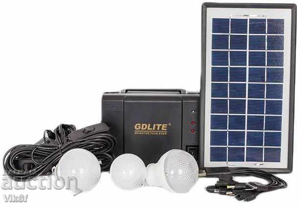 Σύστημα φωτισμού ηλιακού συσσωρευτή Gd Lite Gd-8008