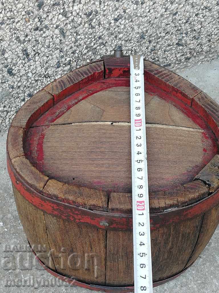 Old bucket, flask, barrel, crank, wooden with price 76.00 BGN | € 38.86 Old bucket, flask, barrel, crank, wooden with price 76.00 BGN | € 38.86