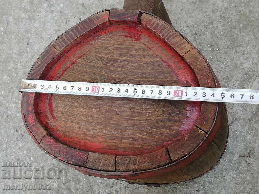 Old bucket, flask, barrel, crank, wooden - 5 Old bucket, flask, barrel, crank, wooden - 5