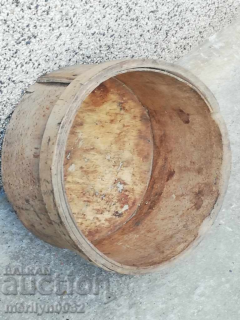 baniță veche de grâu, obroc, Bucket, din lemn