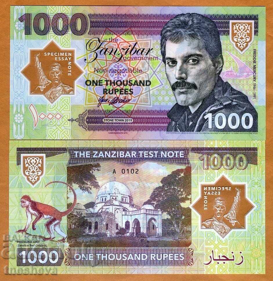 Zanzibar Tanzania 1000 рупии 2019 - Фреди Меркюри