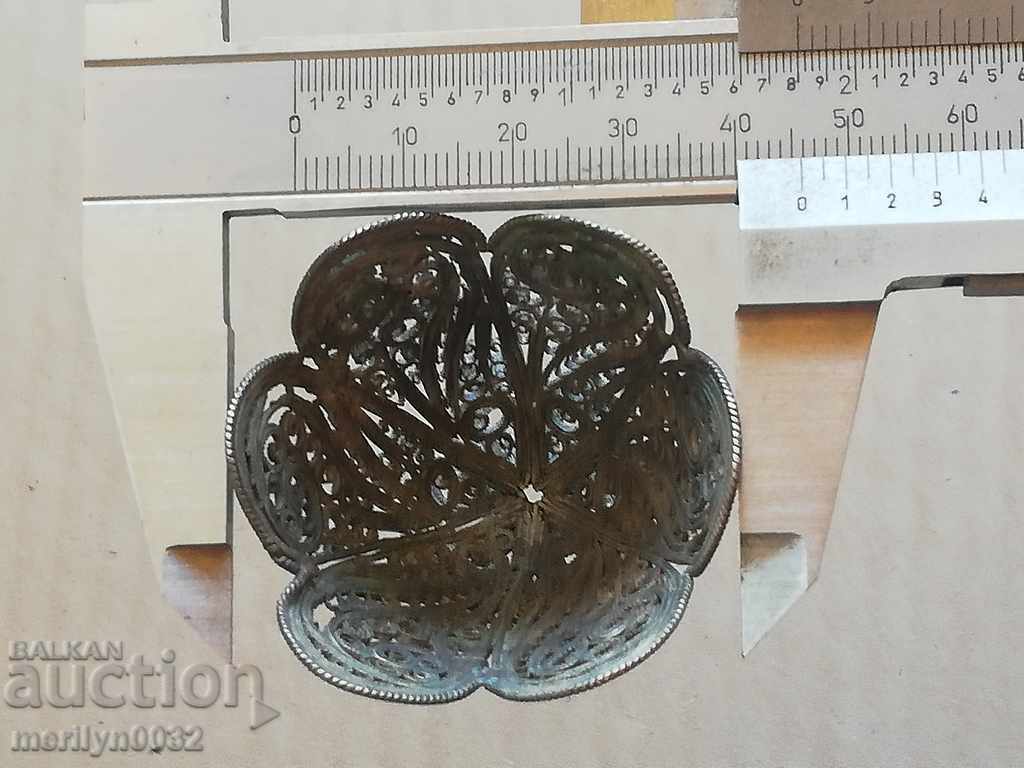 Обреден зарф за великденско яйце филигран сребро - 6