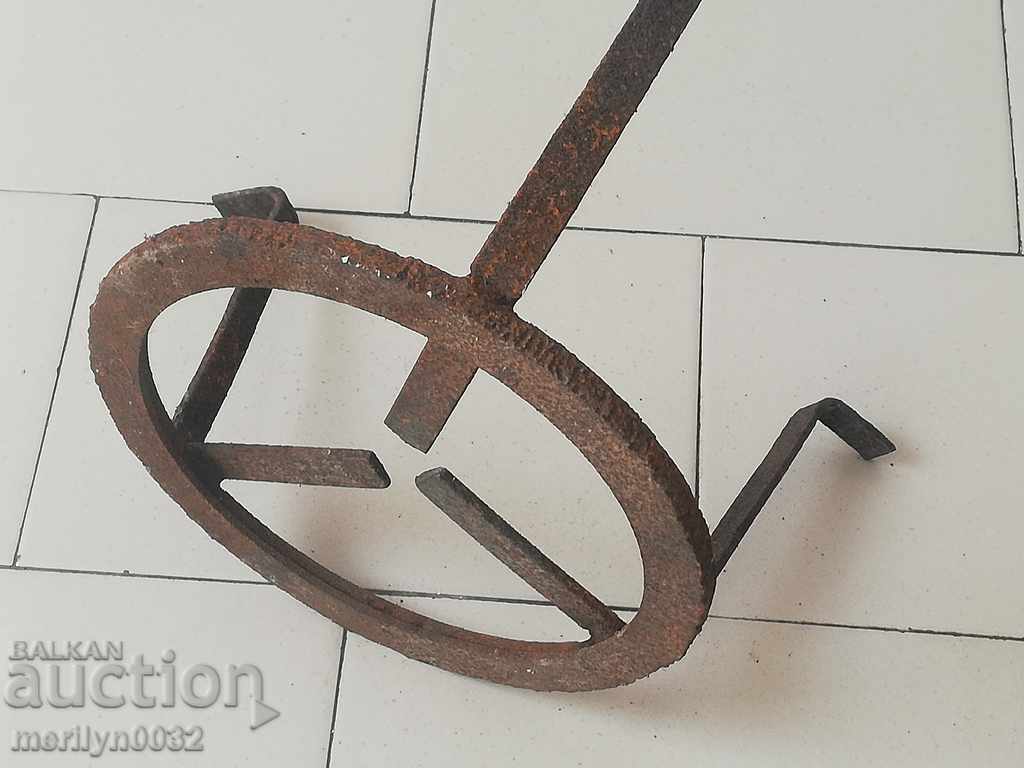 Antique wrought iron stove, hearth, grill, wrought iron - 5 Antique wrought iron stove, hearth, grill, wrought iron - 5