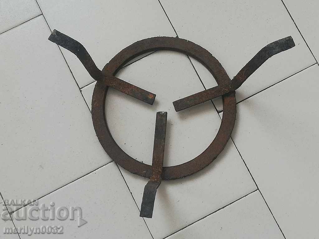 Antique wrought iron stove, hearth, grill, wrought iron - 6 Antique wrought iron stove, hearth, grill, wrought iron - 6