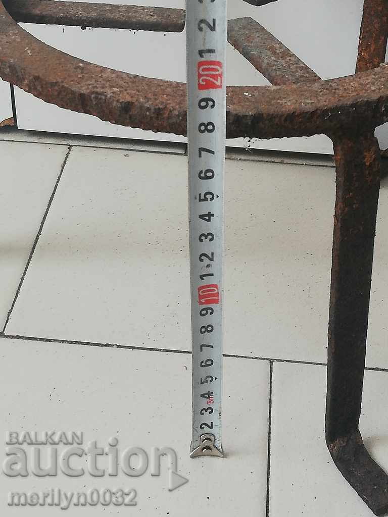 Antique wrought iron stove, hearth, grill, wrought iron - 7 Antique wrought iron stove, hearth, grill, wrought iron - 7