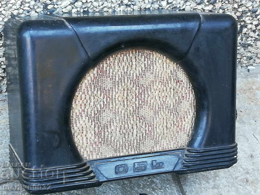 Δημοπρασία Παλιό ραδιοσημείο βακελίτη πρώιμο soc, radio ussr