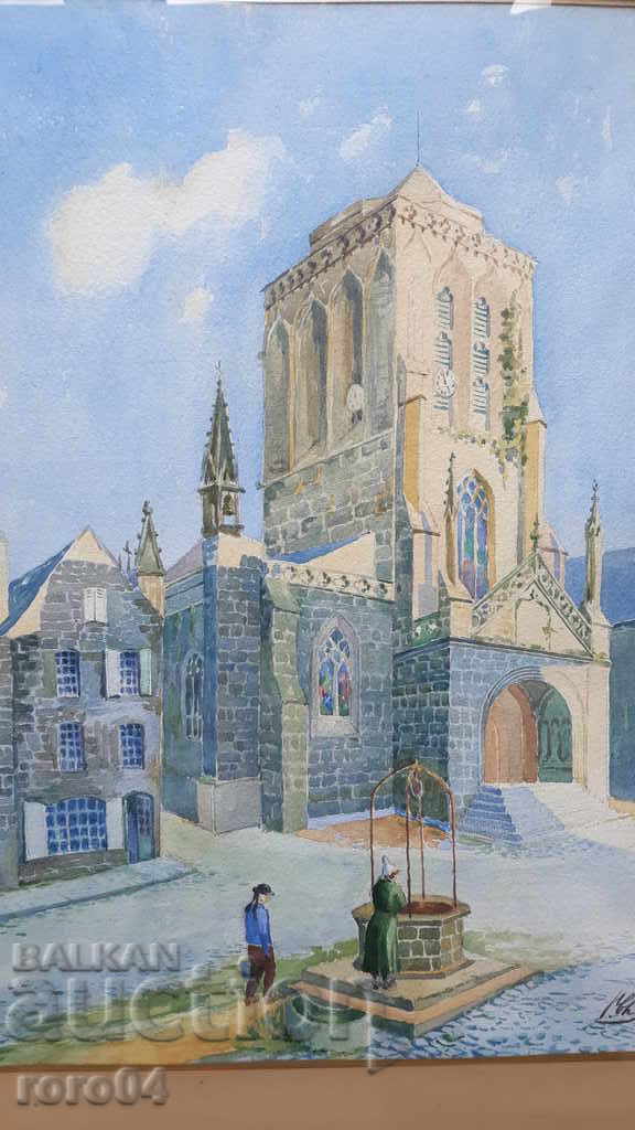 Auction WATERCOLOR - 1934 - SIGNATURE - DATE - DEDICATION Auction WATERCOLOR - 1934 - SIGNATURE - DATE - DEDICATION