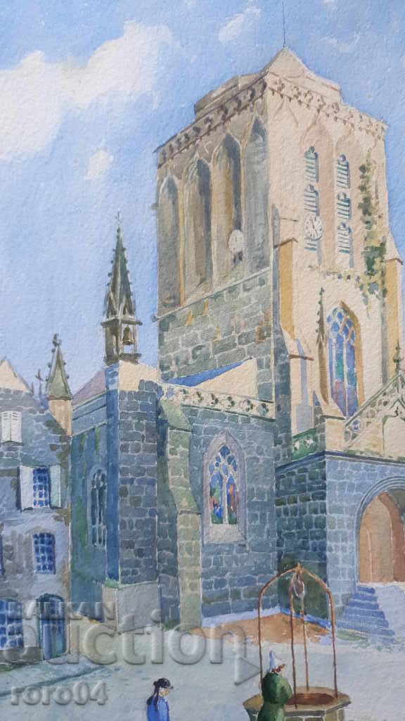 Delivery of WATERCOLOR - 1934 - SIGNATURE - DATE - DEDICATION Delivery of WATERCOLOR - 1934 - SIGNATURE - DATE - DEDICATION