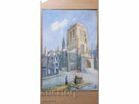 WATERCOLOR - 1934 - SIGNATURE - DATE - DEDICATION