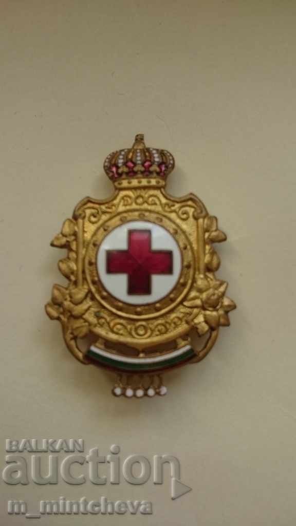 Insigna de onoare "Crucea Rosie" - email cu aurire - 5